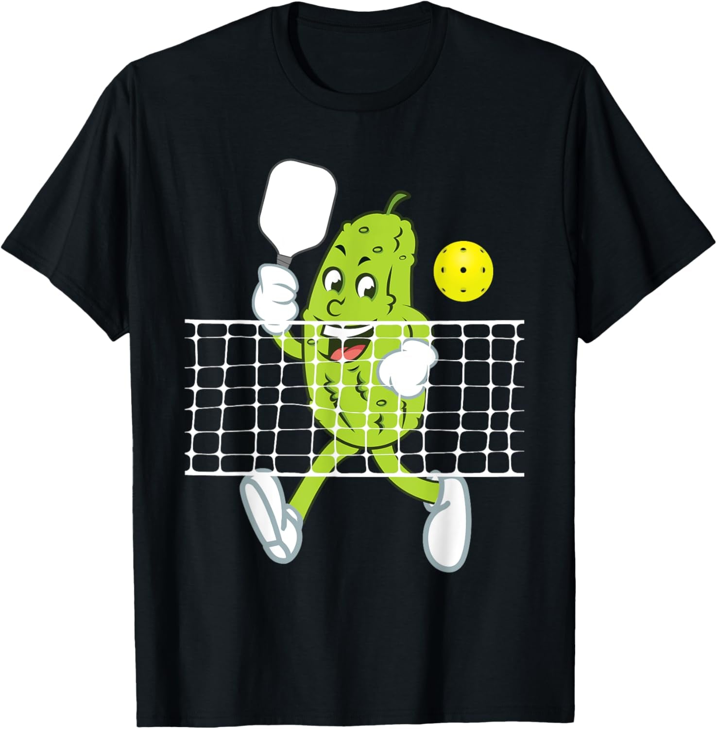 Funny Pickle Playing Pickleball T-Shirt - Perfect Gift for Pickleball Lovers!