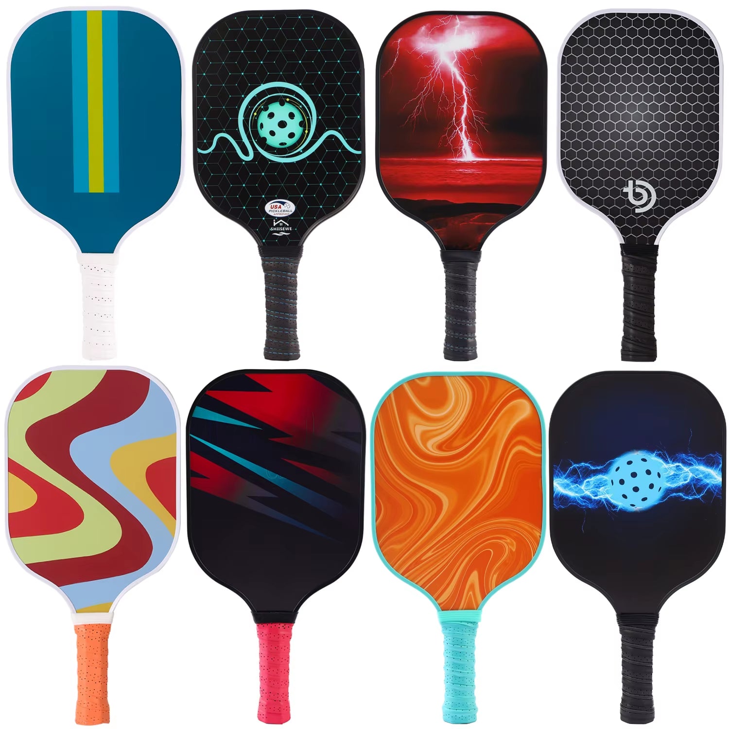 Pickleball Paddles USAPA Approved Graphite Pickleball Set Rackets Beach Tennis Sports Outdoor Pickleball Racquet Cricket Ball